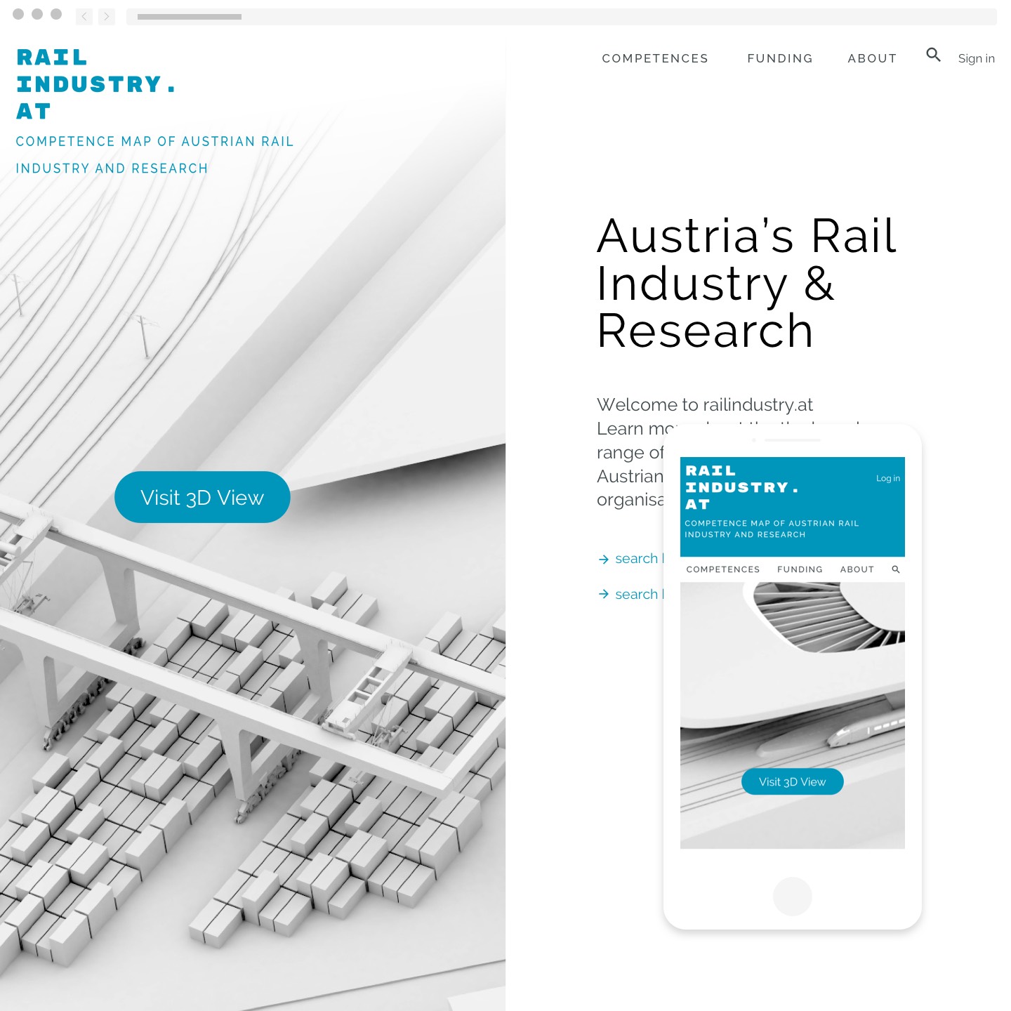 railindustry.at Webdesign – Homepage
