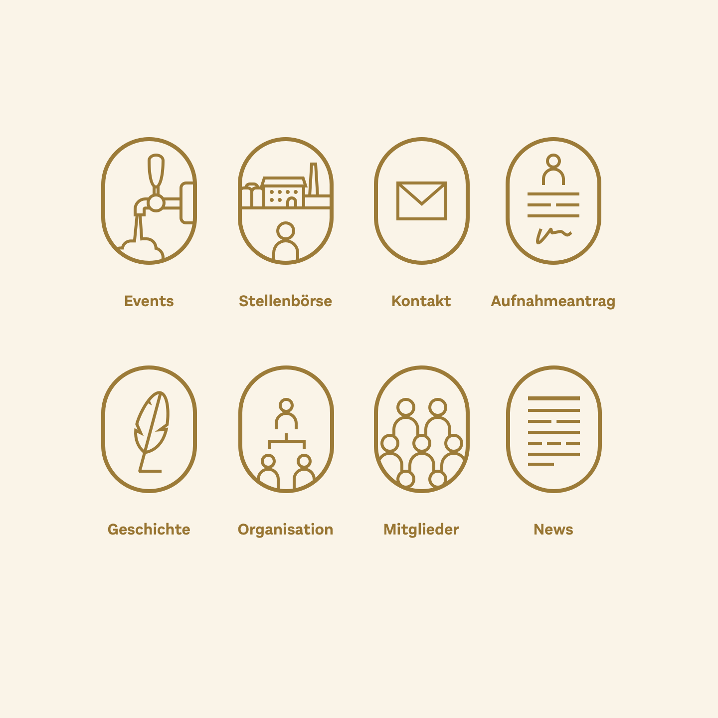 Navigation system with custom icons for braumeisterbund.at